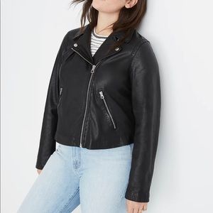 Madewell Washed Leather Moto Jacket, XXL
